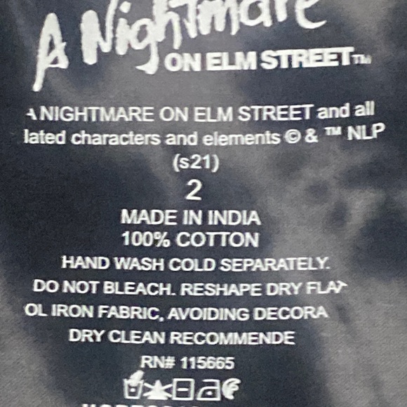 Freddy Krueger set Cap & Tie-Dye tee/dress 2X - Picture 11 of 13